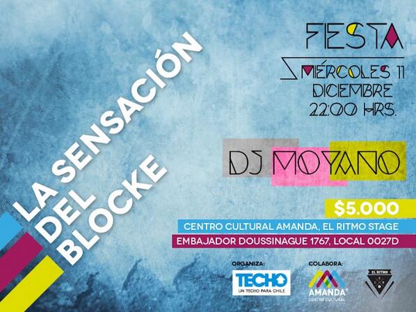 BlocksTECHO's tweet photo. Mañana todos invitados a la Amanda a LA SENSACIÓN DEL BLOCKE,vamos a carretear y aportar con los trabajos de verano!! http://t.co/gi4Dn9kIxd