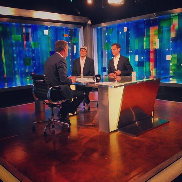 codeorg's tweet image. Day 1 of the #HourofCode was unreal. Our founder @hadip ended the day on @PiersMorganLive with @jack :-)