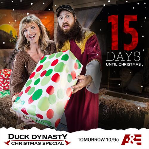 DuckDynastyAE's tweet photo. Check out today's secret photos for a sneak peek at tomorrow's Christmas special! http://t.co/E0sb0fYT3O http://t.co/nklip6ezev