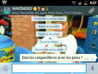 tani_barrera's tweet photo. Ablando por el grupo de la naviidad http://t.co/W7bk02vESQ