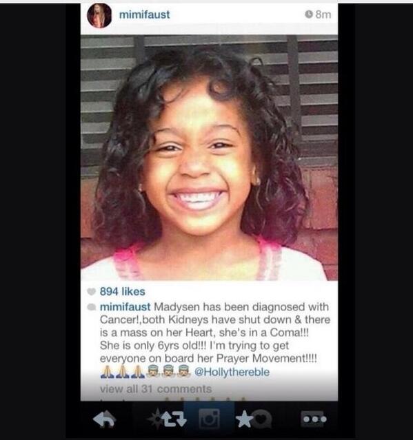 __LilShawn's tweet photo. This is sad...... All Prayers Go Out To This Lil Girl 🎀🙏😪 , Rt http://t.co/3HhstPMx0X