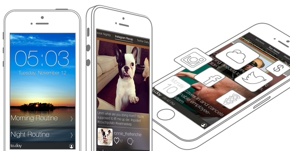 To_DayApp's tweet photo. Curate your own morning and night time routines! Pick from feeds like Twitter, Facebook, Instagram, weather, and more http://t.co/MIrqVQcBsN
