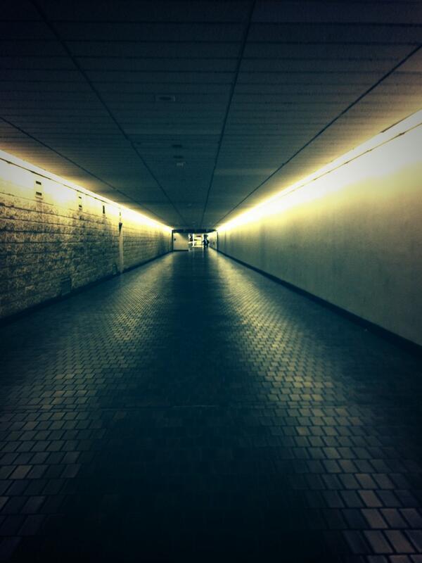 viewfrom6A's tweet photo. Long walk to ground transportation... http://t.co/TnratxKhOX
