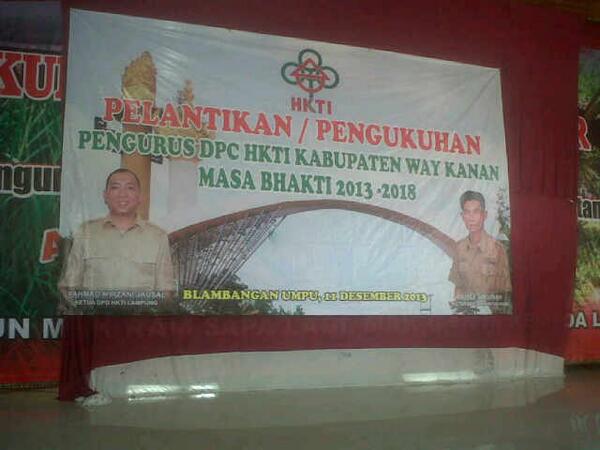 Hari ini Pelantikan Pengurus DPC HKTI Way Kanan, Dilantik langsung oleh Ketua DPD HKTI LAMPUNG Rahmat Mirjani Djausal