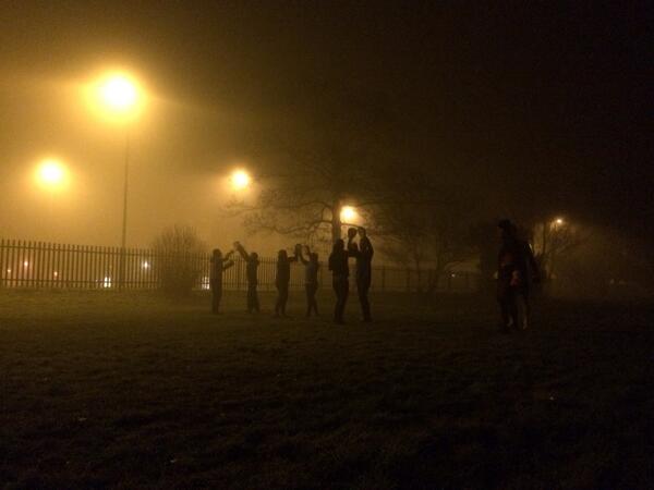 thebodycoach's tweet photo. My Rumblers look like they are about to get abducted by aliens! 👽👽👽 #liveBootcamp action @rumbleinthepark http://t.co/KQSsEbL37c