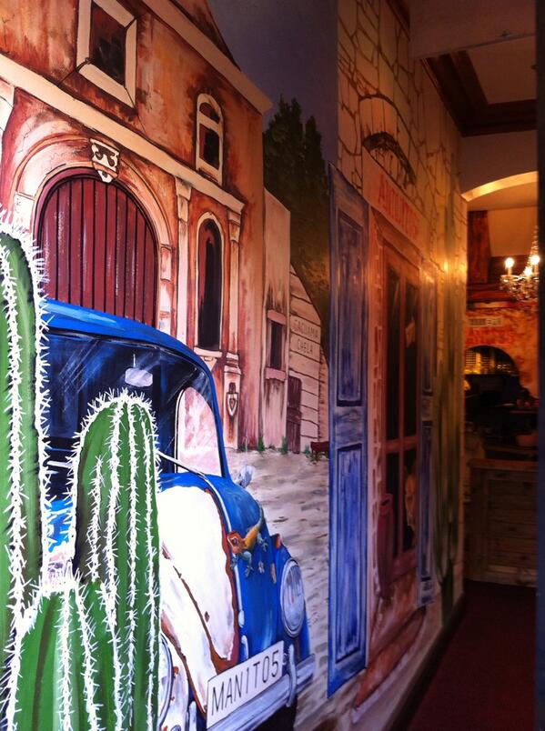 APWallArt's tweet photo. 167sq ft mural. Entrance to Manito's restaurant http://t.co/IpqVIudaFj