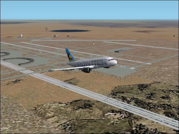 IFS_Facebook's tweet photo. #FrontierAirlines Departing #DallasFortWorth #Airport #FS2004 http://t.co/CjAKKQaSid