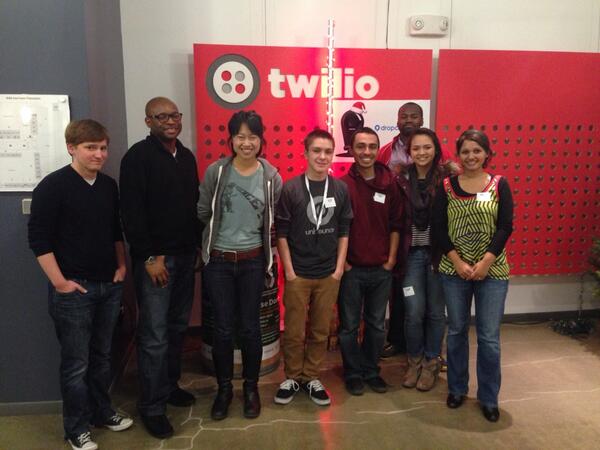 SMASHprogram's tweet photo. Wonderful! #levelcodingfield scholars build a mentor app &amp; @twilio mentors 'em! thx @reneighbor http://t.co/WcfILX3Yx2