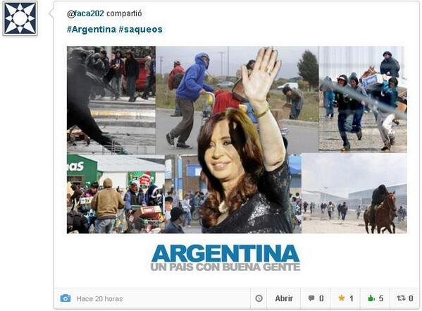 Seguimiento #Argentina #acuartelamientos y #saqueos !! - Página 10 BbLB5adCIAAON82
