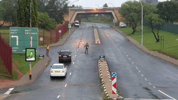 _bcroft's tweet image. # Mandelaunie 1 Mil hospital where Nelson Mandela's remains are expected to leave at 7am