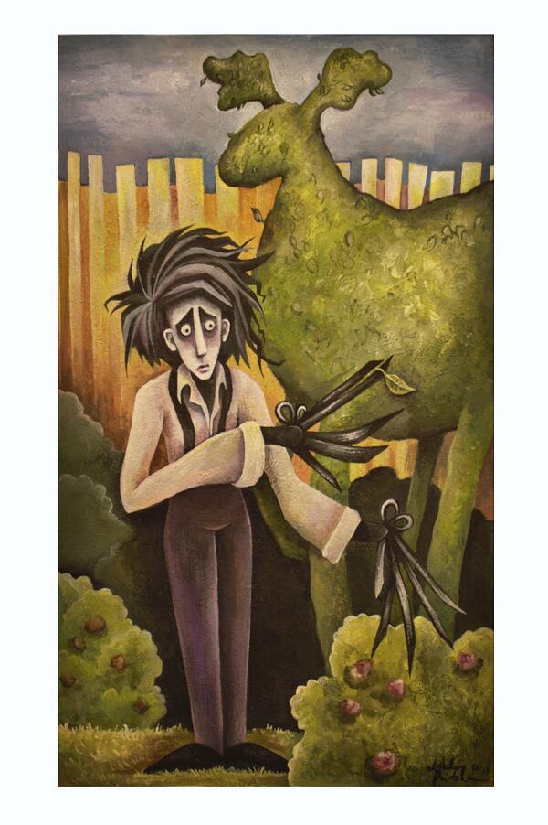 ashdrawsweird's tweet photo. finally finished my Edward Scissorhands commission... this was way to much fun http://t.co/0ICL53Or5n