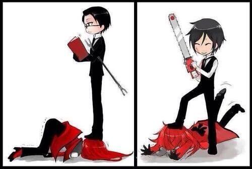 BloodyRedReaper's tweet image. Ouch~~!! Oh how love is painful~~!!!