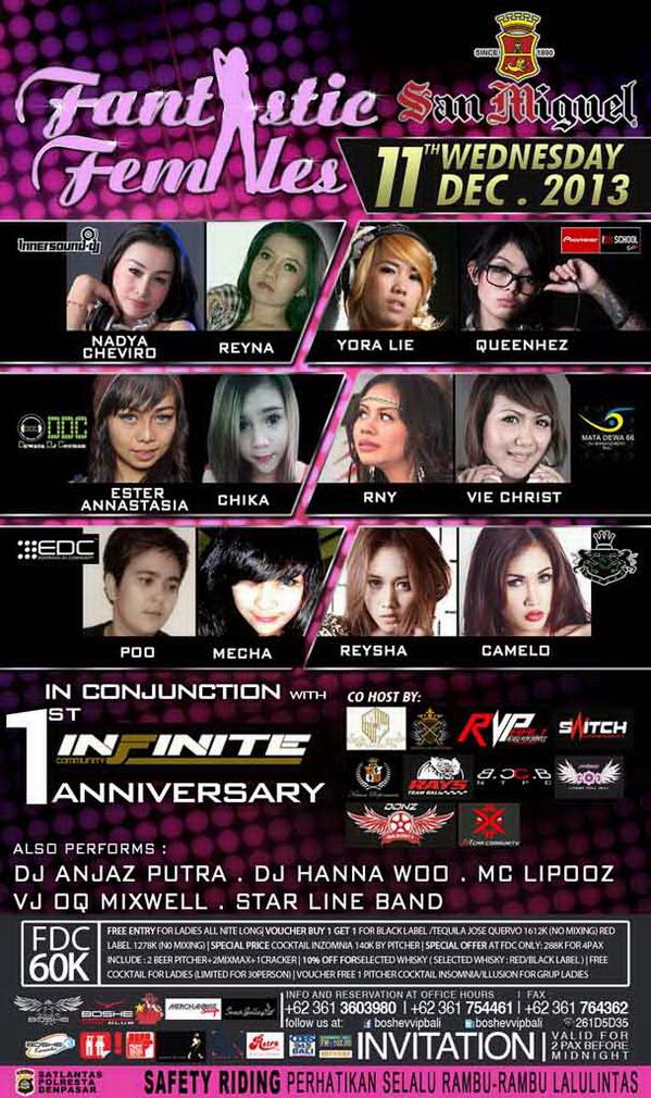 TONITE FANTASTIC FEMALE with Nadya Cheviro &amp; <a href="/DjReynaAleta/">DjReynaAleta</a> [ <a href="/InnersoundDj/">Innersound Dj</a> ]