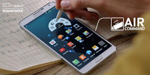 SamsungMobile's tweet photo. Activate Air Command with the S Pen to find out why #GALAXYNote3 is a #SMARTMOVE. Learn more: http://t.co/VdSePnqjon http://t.co/05Aa2TwL4d
