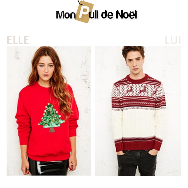Pull de #Noël : une sélection Mark Darcy ! 
Elle : bit.ly/1cAzq75 
Lui : bit.ly/1e4ZtGU