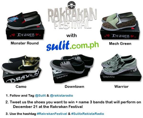 Olx Philippines Who Wants To Win Draven Shoes Rakrakanfestival Ticket Check Out This Poster For More Info Sulitxrakistaradio Http T Co W4enrxjwpz
