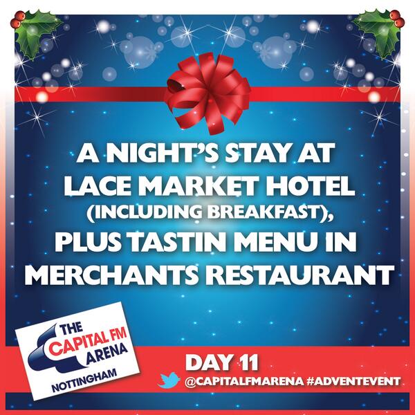 alohavic70's tweet image. RT @CapitalFMArena 
#AdventEvent Stay at @lacemarkethotel PLUS tasting menu at Merchants! Follow us both &amp;amp; RT!