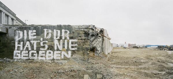 'Die DDR hat's nie gegeben' ('The GDR never existed'). On remnants of the Palast der Republik. 2006. #Berlin