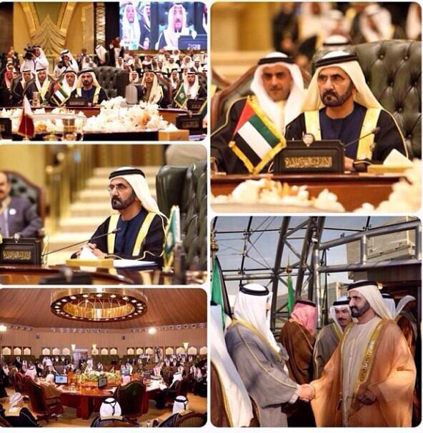 HHShkMohd's tweet photo. من القمة الخليجية الرابعة والثلاثين بالكويت التي انتهت أعمالها قبل قليل http://t.co/SpKNncFhWU