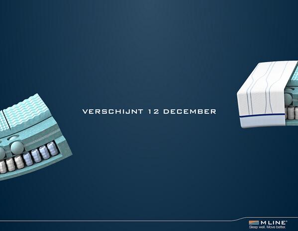 “<a href="/mline_nl/">M line</a> morgen introduceren wij de nieuwste generatie matrassen! #mline #innovatie ” morgen online bij bedderie.nl