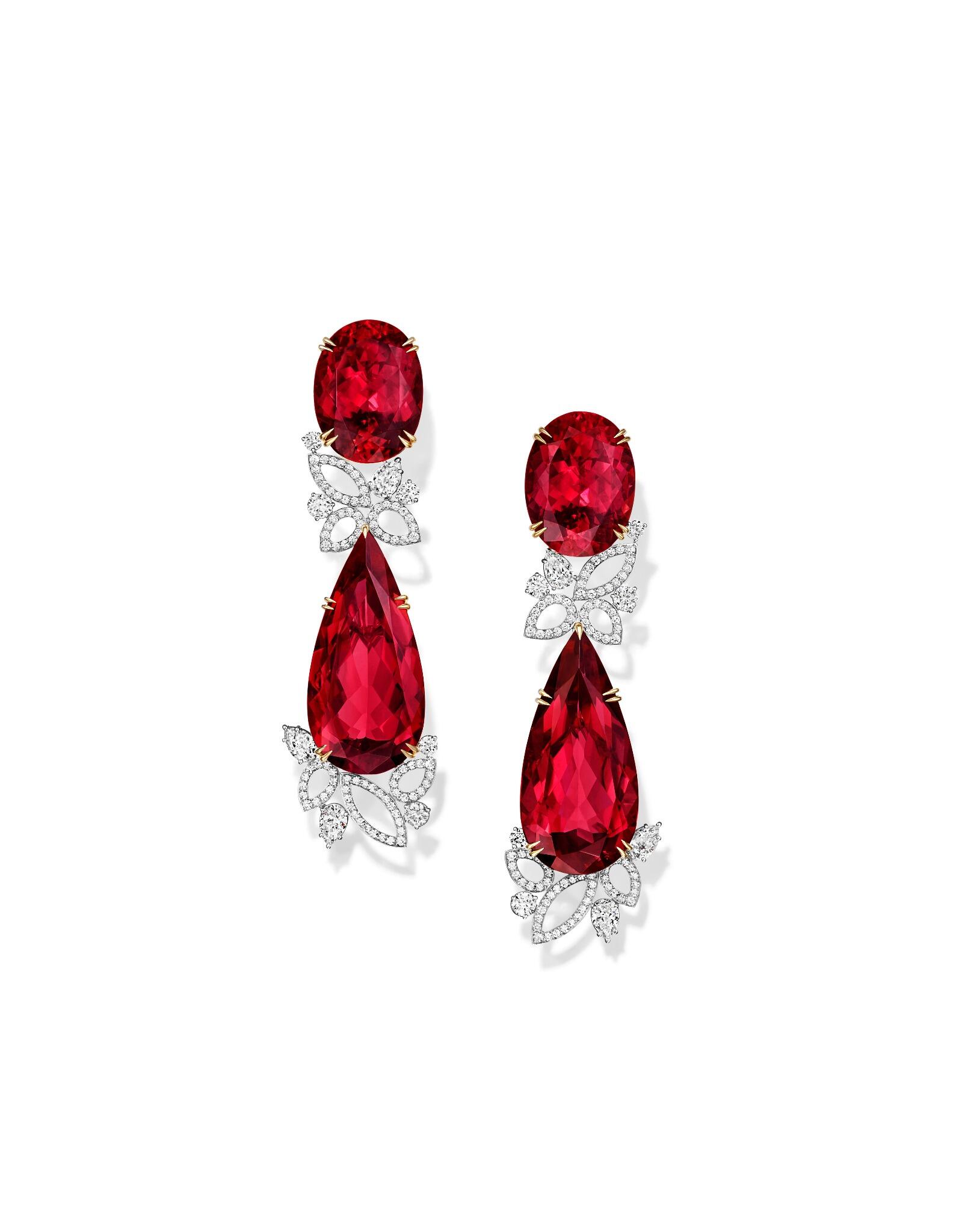 Harry winston ruby earrings sale