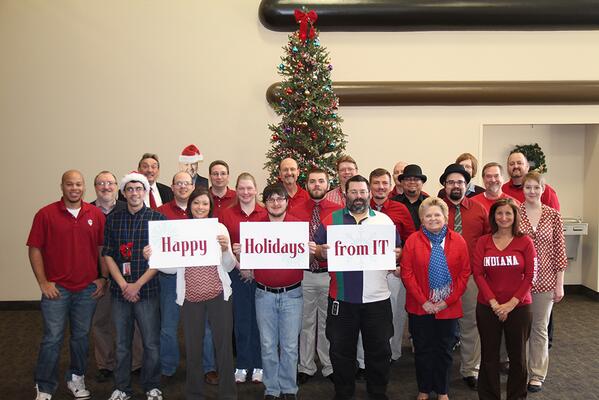 Happy holidays from all of us in IT! #iusgreetings