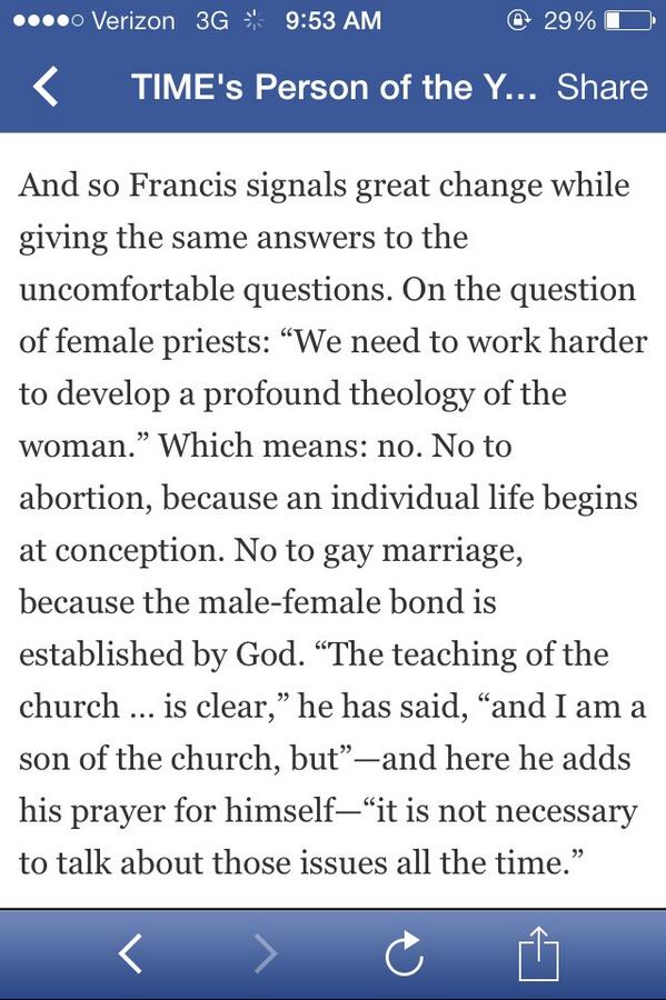 CatholicsLike's tweet photo. Papa Francis is so well-spoken. We can all learn so much from him. http://t.co/caEmaJGGIS