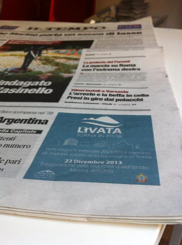 Livata2001's tweet photo. L'inaugurazione è vicina! http://t.co/Nton2NVNb4