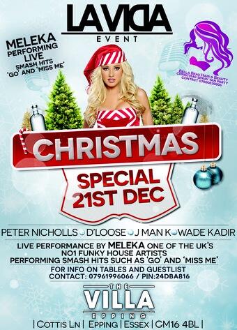 Villa_Epping_PR's tweet photo. 21st December @MelekaMusic Performs Live #Villa for @lavidaevent Christmas throw back party #CelebsConfirmed http://t.co/fo7RnYnBd8