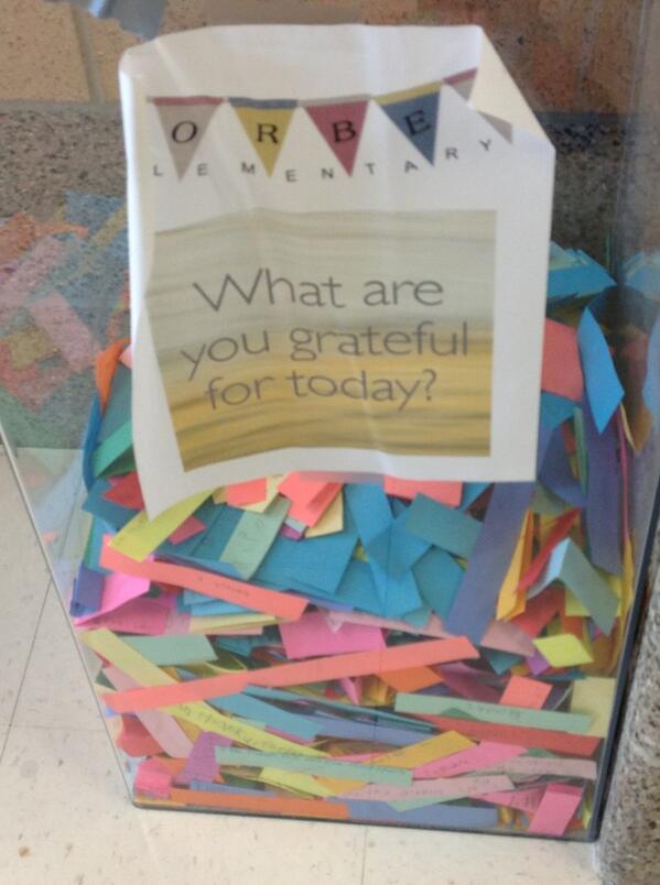 samrencher's tweet photo. What are you grateful for?  Each day all teachers and all students looked for the amazing things going on at Forbes. http://t.co/KnA61PUFef