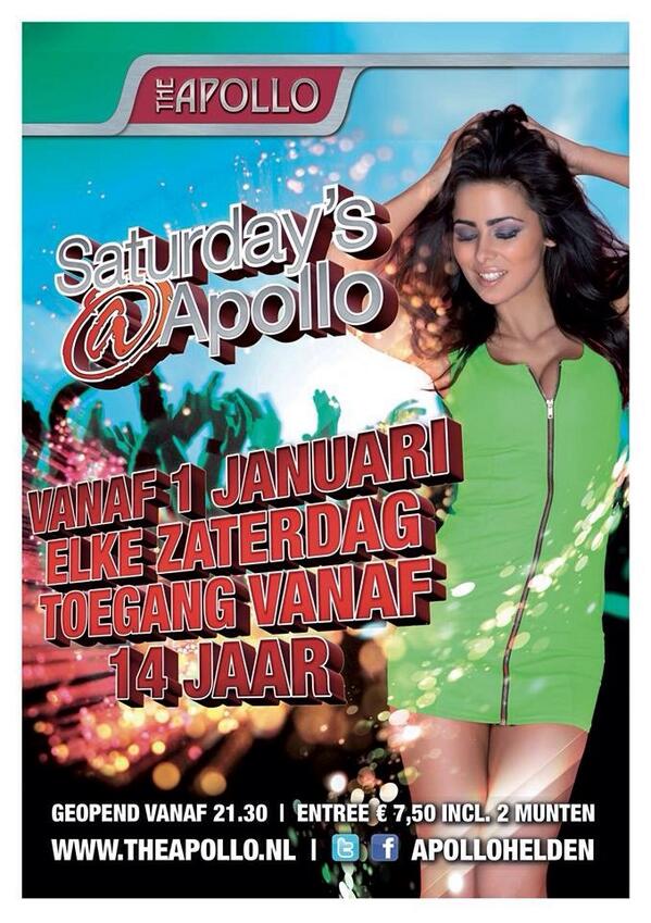 apollohelden's tweet photo. “@X_Myrne: Zin in vrijdag @apollohelden ♡” Eén na laatste Fridays@Apollo met DJ @Mistr__T &amp; @mcfarid1! Mis het niet! http://t.co/imCUBj61s3