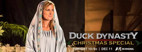 DuckDynastyAE's tweet image. The Robertsons bring to life a beautiful nativity scene it tonight’s one-hour #Christmas Special at 10/9c on @AETV!