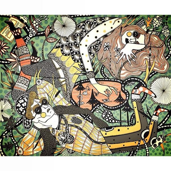 OlaVee's tweet image. Central Park Disconnection🌲#olavolo #illustration #currentwork