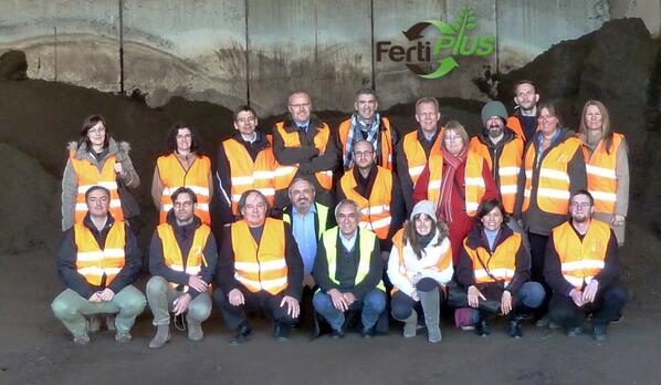 ECfertiplus's tweet image. Our consortium while visiting one of our project partners #compostplant (IRIS) during 2nd Annual Meeting, in Italy