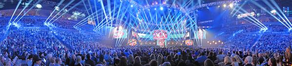 702Web's tweet image. Please RT @702Web: Stunning 180° Panoramic Photo inside the @MandalayBay at the @ACAINSIDER #ACAawards #ACAs #Vegas