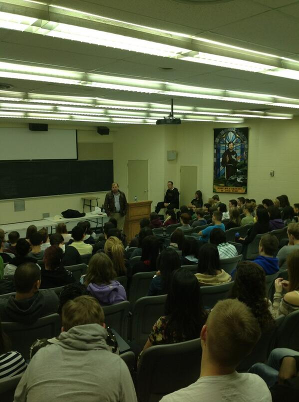 SF #socialstudies students welcome author,journalist, commentator #GwynneDyer talk about revolution, nationalism