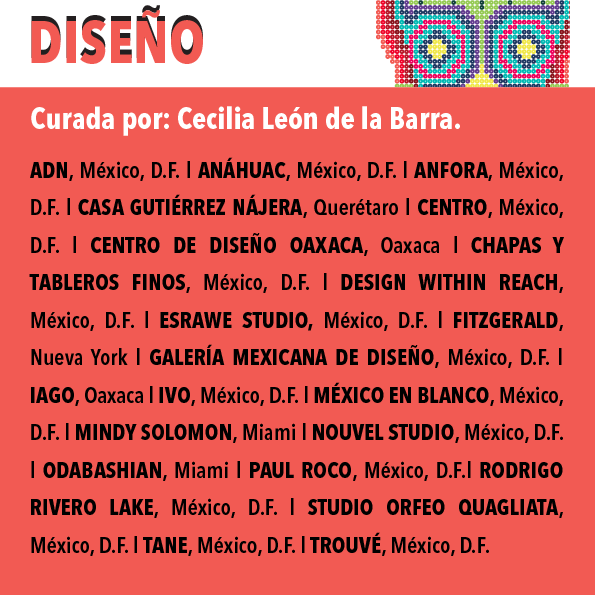 paulroco's tweet photo. GALERÍAS PARTICIPANTES PARA ZONA MACO 2014 SECCIÓN: DISEÑO #ZM2014 
Curada por: @cleondelabarra http://t.co/sxuSEvPUlR”