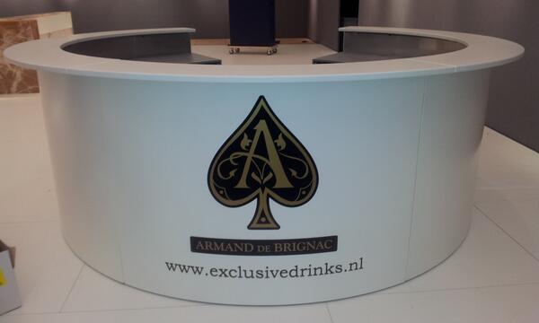 Leuke plaatsing voor exclusivedrinks op de luxeryfair in de RAI te Amsterdam.