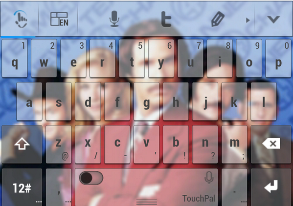 con10to's tweet image. @TouchPal check out my @ParamountAU inspired keyboard. Who else is ready for #Anchorman2 #touchpalcontest