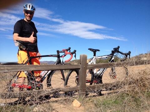 bigfleecy's tweet photo. @TheBikeCompany @JoeBinatena and I at four corners in whiting on the first "weds road ride in dirt" so fun! http://t.co/W8vtgMoIE6