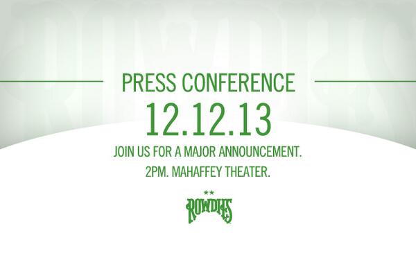 TampaBayRowdies's tweet image. Join us this Thursday at the @MahaffeyTheater in #StPete for a major announcement! Press conference begins at 2pm.