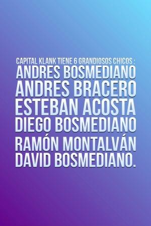 Los chicos mas guapos &amp; Grandiosos  estan en <a href="/klankmusic/">Capital Klank</a> @RamonKlank @joshoklank <a href="/AndresinB/">Andres Bracero</a> <a href="/diegobosmediano/">Diego Bosmediano</a>