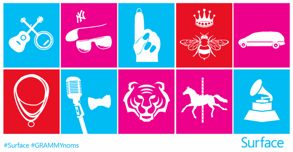 surface's tweet photo. #GRAMMYnoms to your #Surface: Our @Xbox Music playlist with top songs from 4 big categories. http://t.co/VXgX6JKPPb http://t.co/ffR7r5Hxmh