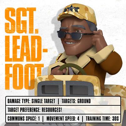 CalltoArms's tweet photo. Sgt. Leadfoot zips through the battlefield at breakneck speeds looking for Oil and Coin to loot. #CallToArms #GREE http://t.co/MRRIqzrKgt