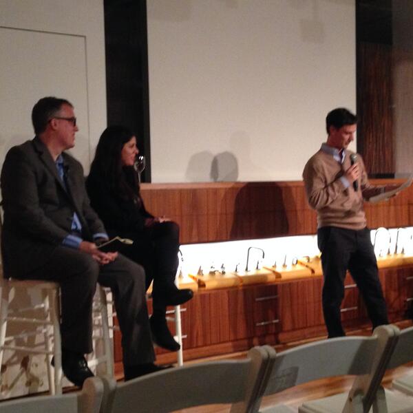 MetropolisMag's tweet photo. @dsfinkel intros @ilanajudah of @FXFOWLE , #PeterSyrett of @replacestudio as #ShowSnapshots begins @DavisandWarshow http://t.co/1j06zyAUfr
