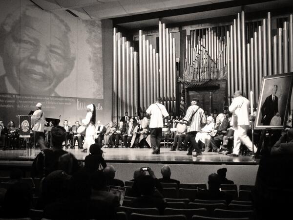 rabbijosh's tweet photo. Stirring the ancestors with drumbeats as we honor the courageous and dutiful man, Madiba http://t.co/CxMLYubGFC