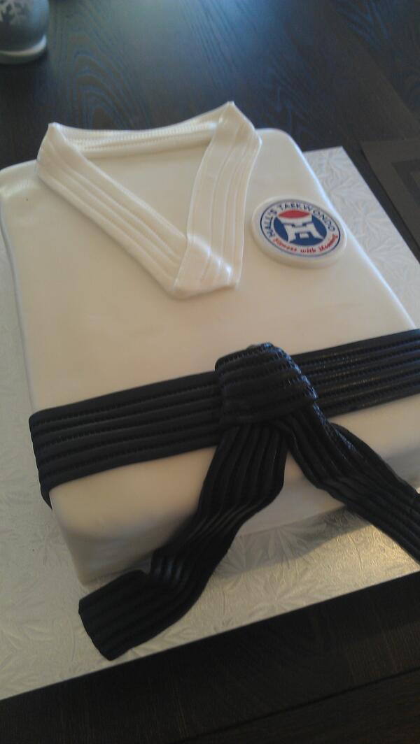 My latest creation for a taekwondo birthday party