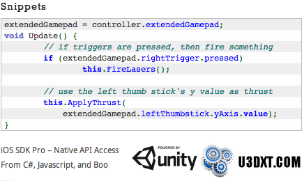 vitapoly's tweet image. How to read #MFI Controller Input using #Unity3D and #U3DXT plugin. Thumbsticks and buttons. assetstore.unity3d.com/#/content/9555
