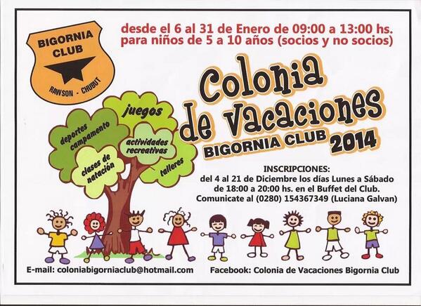 COLONIA DE VACACIONES - BIGORNIA CLUB 2014
