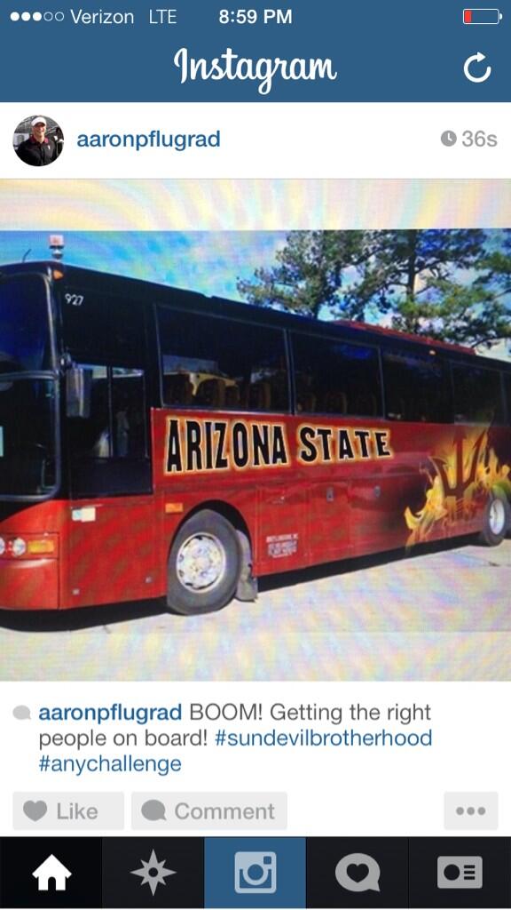 aaronpflugrad's tweet image. BOOM! Getting the right people on board! #sundevilbrotherhood #anychallenge